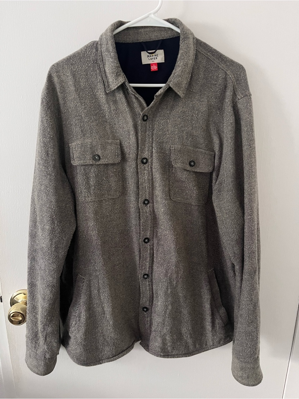 Marine Layer Men’s Toph Camping Shirt Jacket Shacket Gray Size Medium/Large